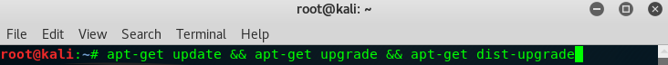 Kali update upgrade dist-upgrade