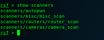 RouterSploit Scanners