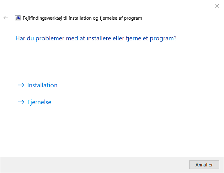 Installation or Uninstallation